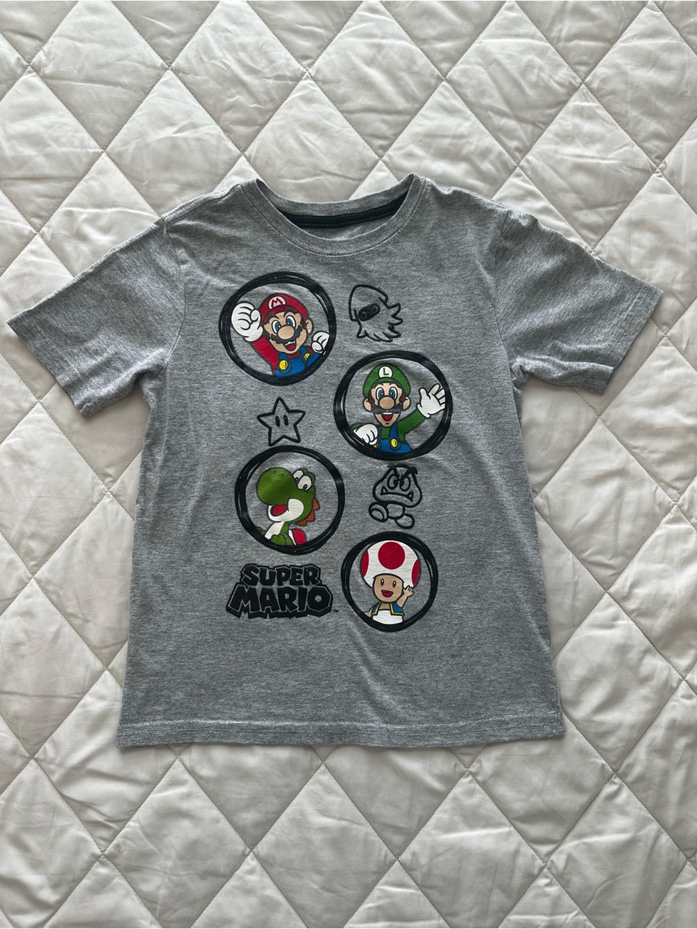 Nintendo Gray Super Mario Character Tee